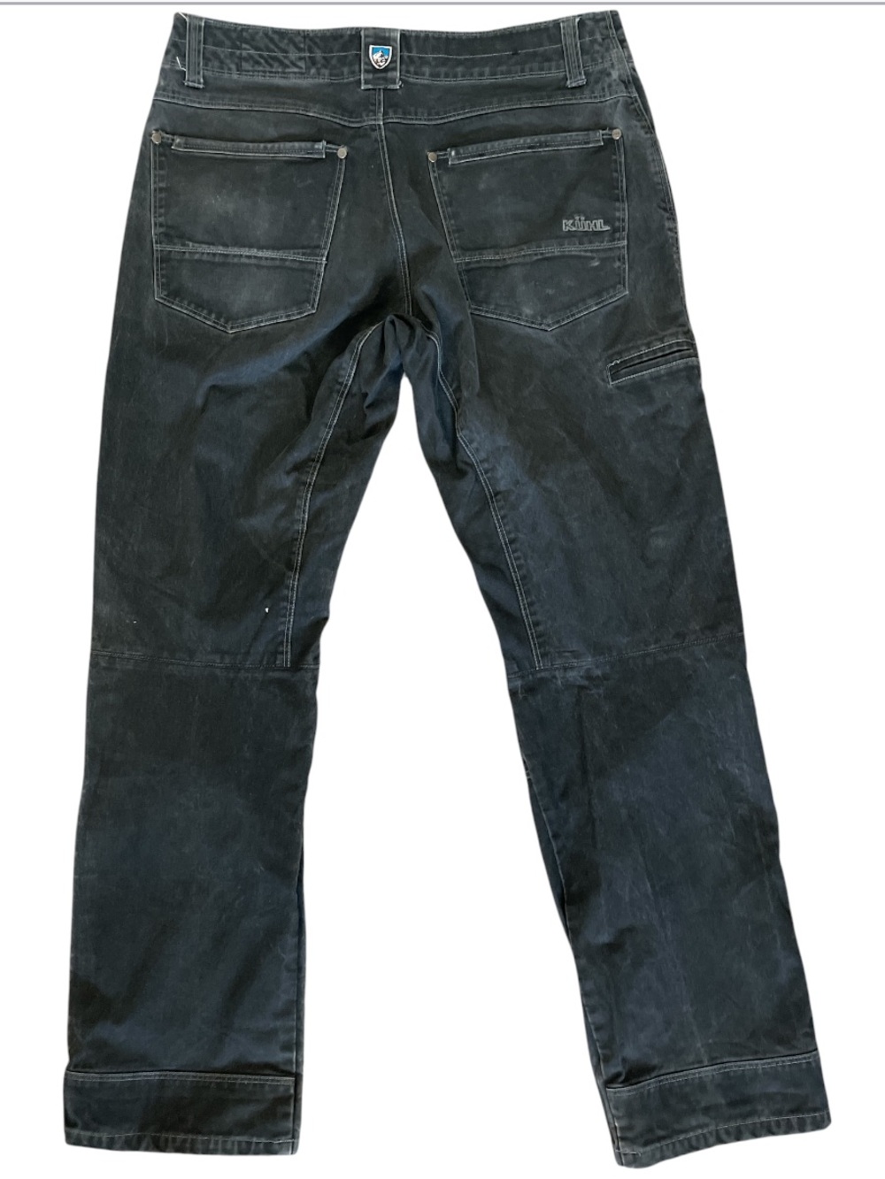 KÜHL Rydr Pants Black Heavyweight Patina Workwear Utility Outdoor Pants Sz 34x32 - Picture 4 of 11
